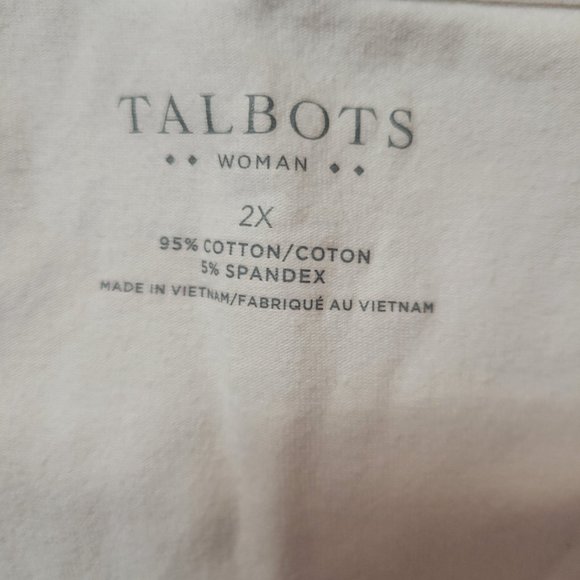 Talbots Bateau Neck Tee — Size 2X / Plus Size - Picture 7 of 9